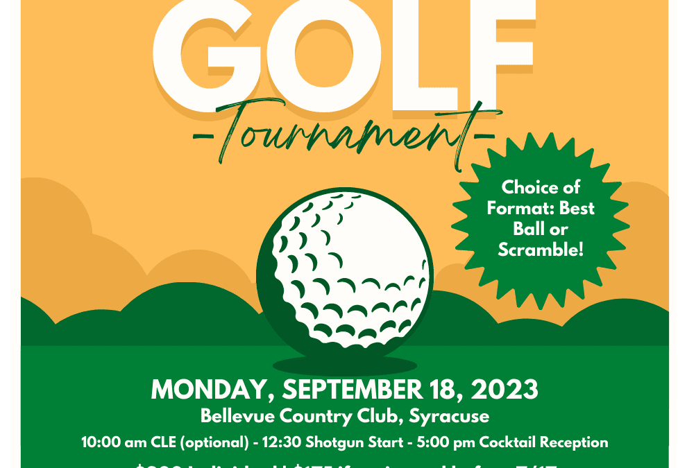 NDNY-FCBA Golf Tournament: September 18 at Bellevue Country Club