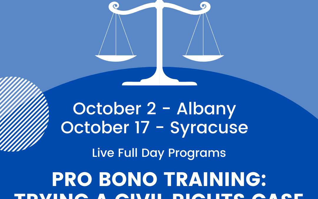 CLE: PRO BONO TRAINING 2024: TRYING A CIVIL RIGHTS CASE