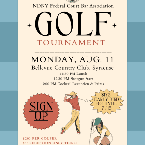 NDNY FCBA Golf Tournament | August 11, 2025 | Reception Only