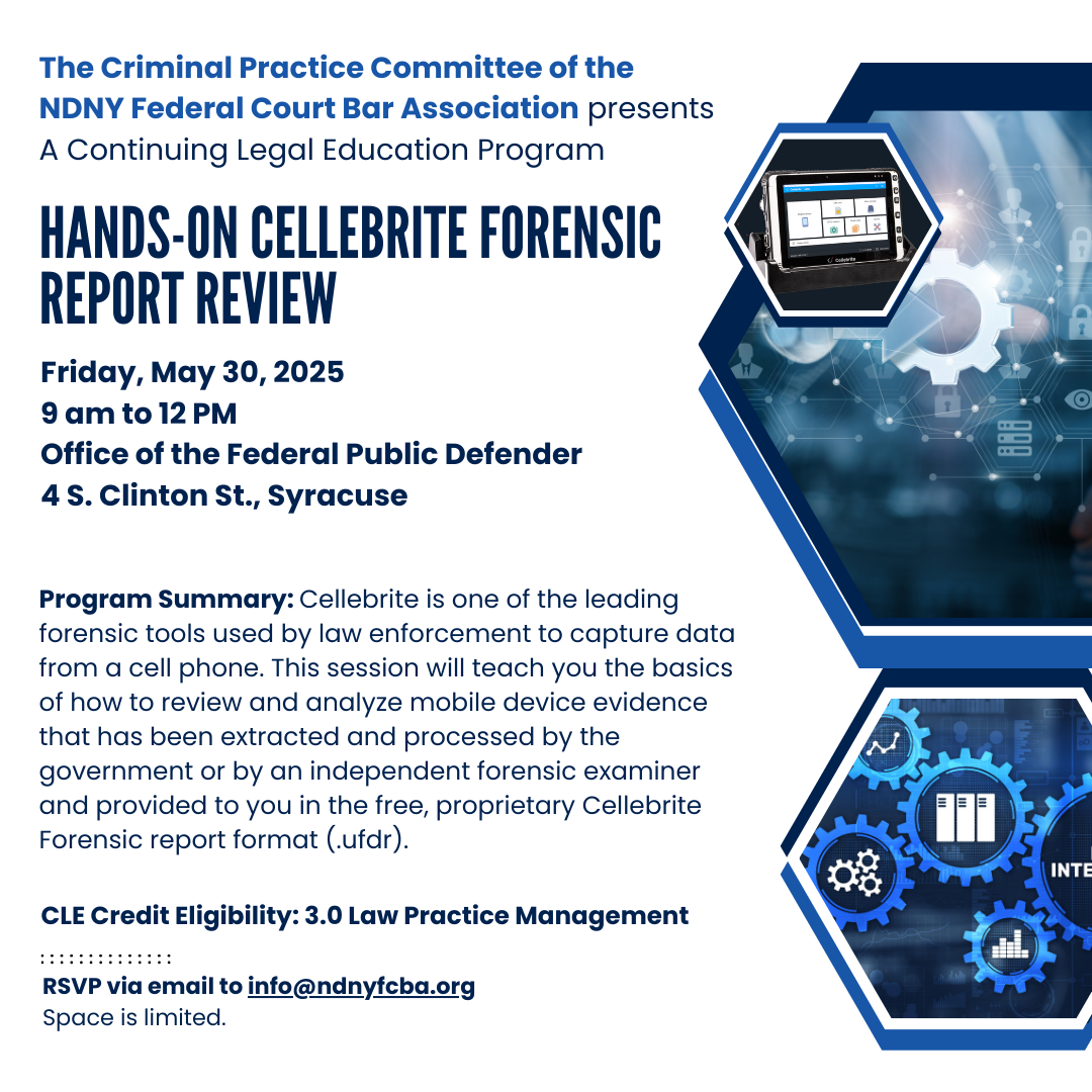 Cellebrite training CLE