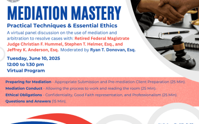 CLE: Mediation Mastery: Practical Techniques & Essential Ethics (June 10, 2025) (VOD)
