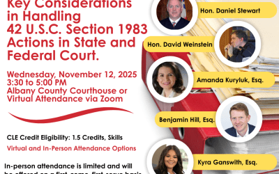 Key Considerations in Handling 42 U.S.C. Section 1983 Actions in both State and Federal Court (November 12, 2025) (VOD)