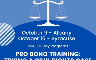 Trying a Civil Rights Case – October 9 (Albany) & October 16 (Syracuse)