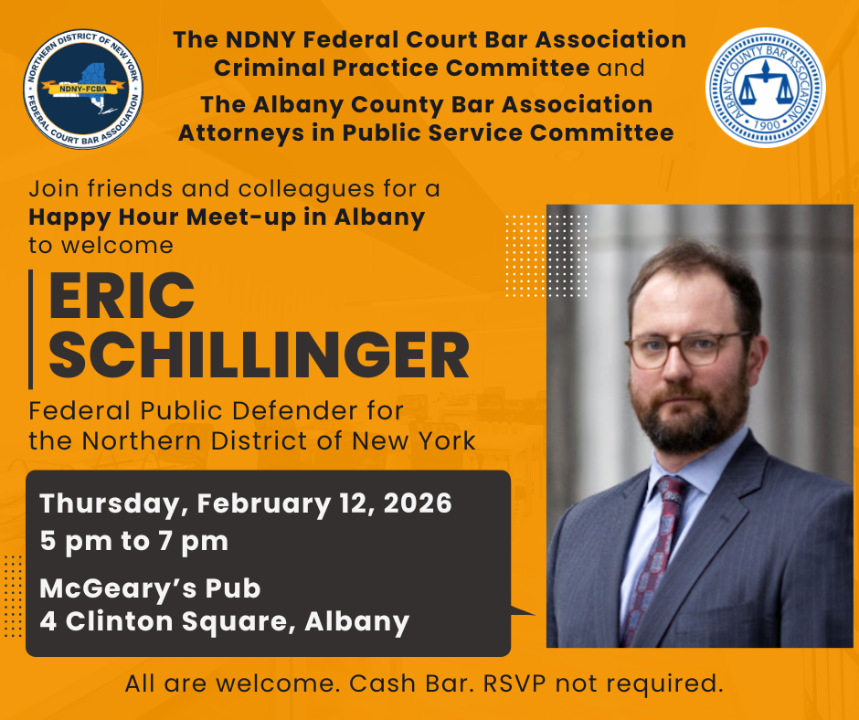 Happy Hour at McGeary's for Eric Schillinger