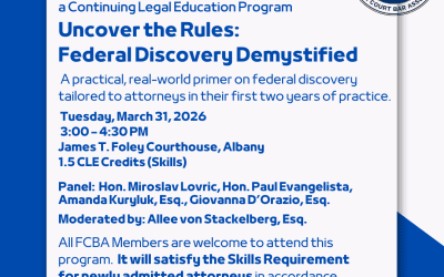 CLE: Uncover the Rules: Federal Discovery Demystified – March 31, 2026 (no video)