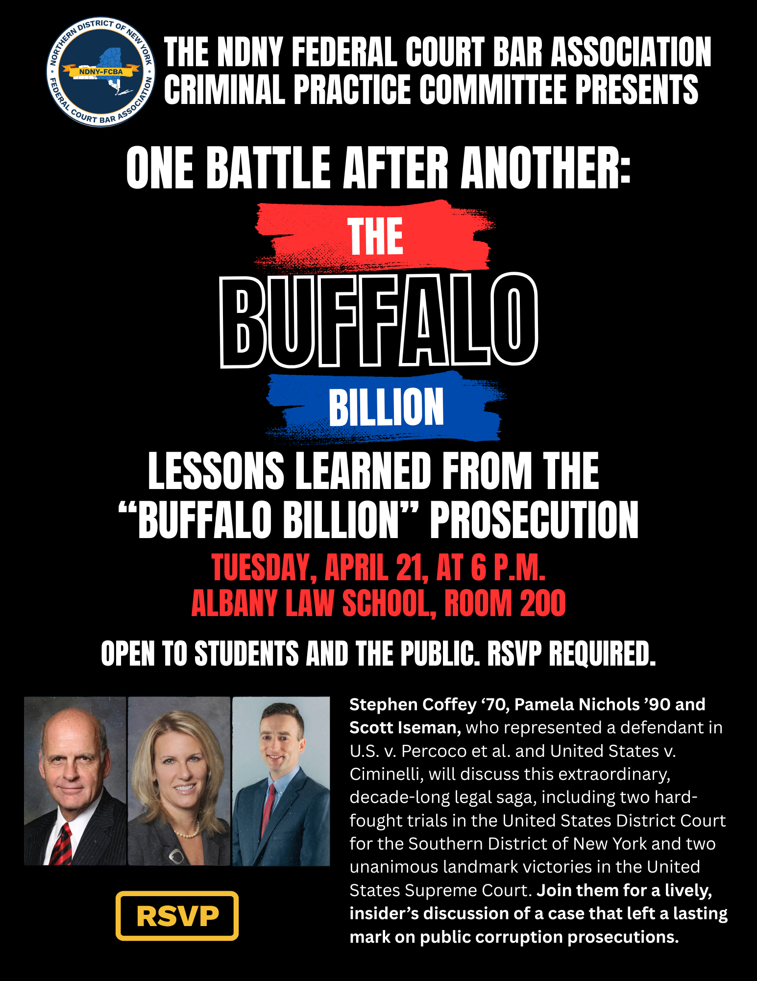 Buffalo Billion Event at Albany Law School
