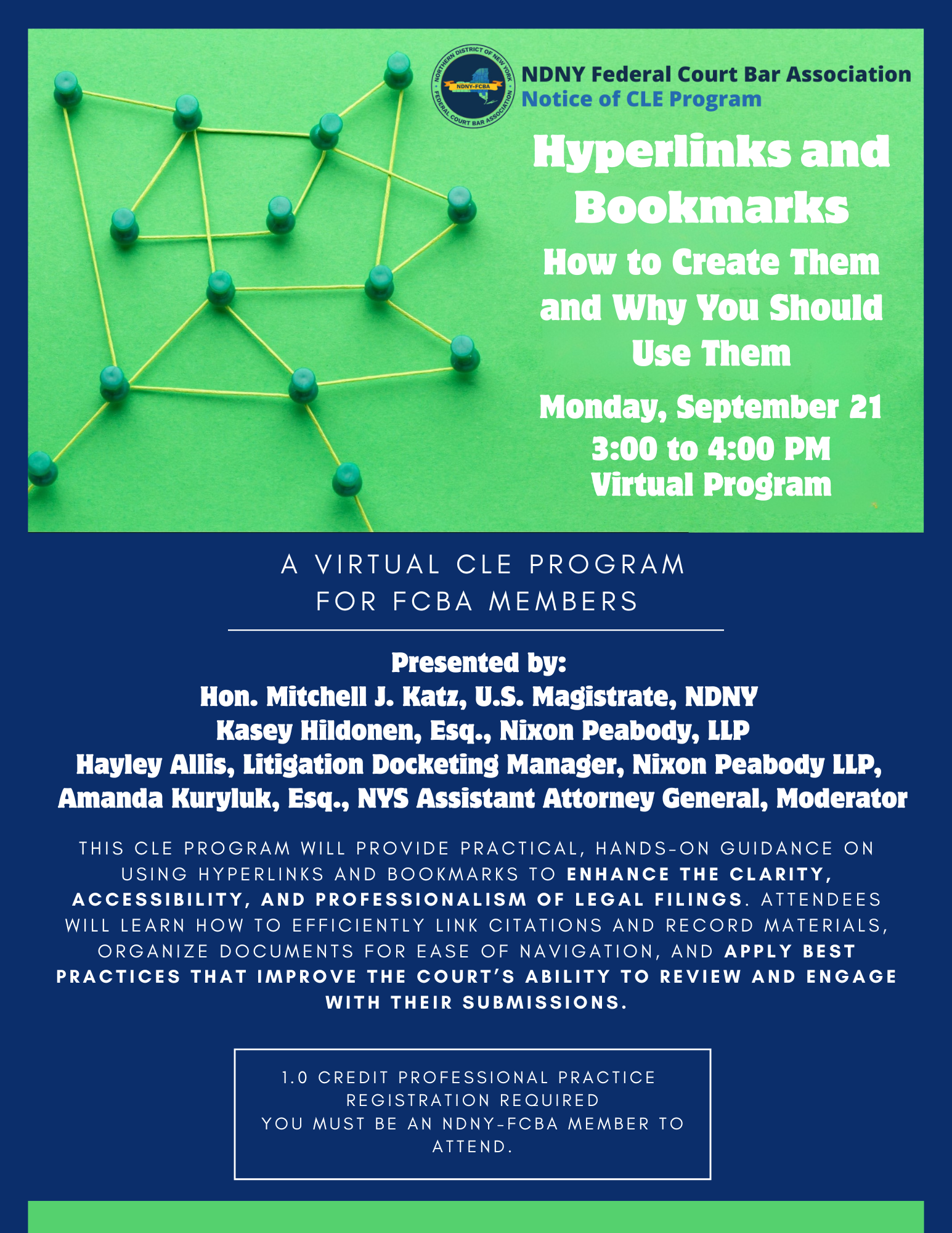 CLE Hyperlinks and Bookmarks