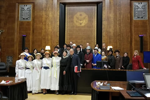 Susan B. Anthony Reenactment